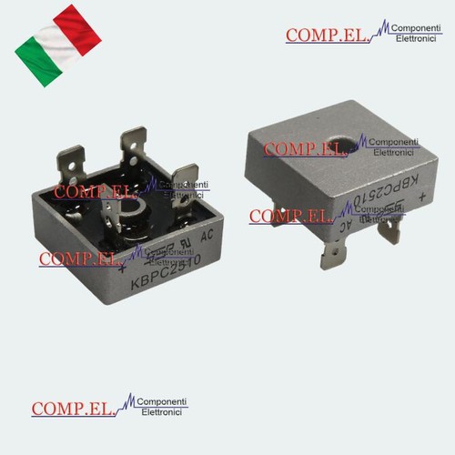 Kbpc2510 ponte diodi 25a - kbpc2510,